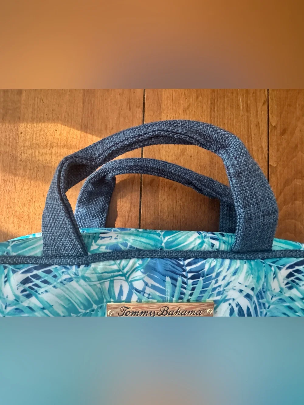 Tommy Bahama Green & Blue Palms, Cosmetic Makeup Travel Toiletry Organizer Bag